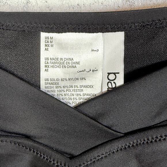 Bar III Women's Natural Beauty High Leg Bikini Bottoms black Medium - Picture 4 of 8